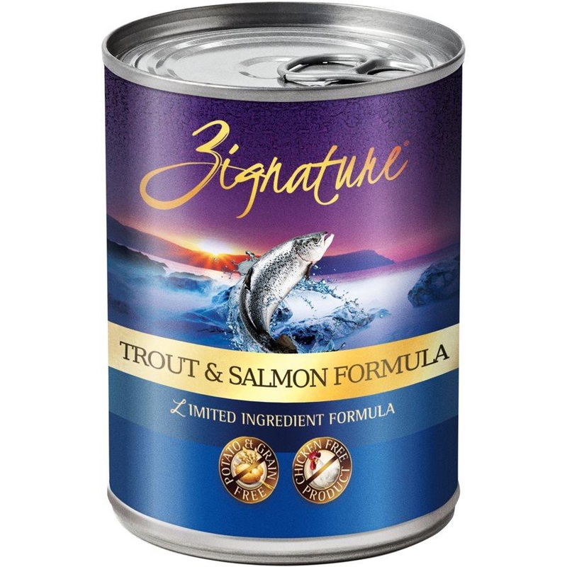Zignature Limited Ingredient Grain Free Trout & Salmon Dog Food 12/13 oz
