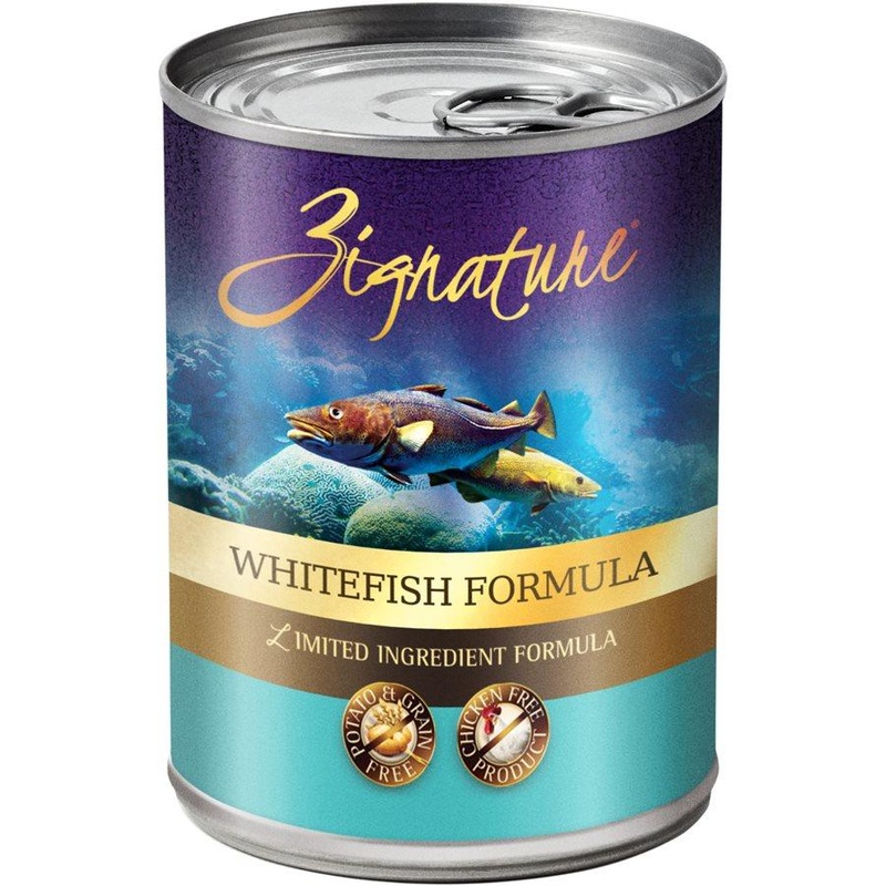 Zignature Limited Ingredient Grain Free Whitefish Dog Food 12/13 oz