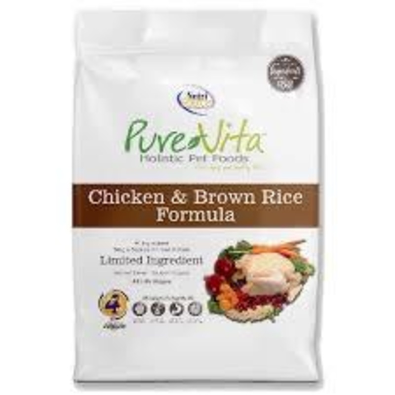 Pure Vita Chicken & Brown Rice Formula 15lb