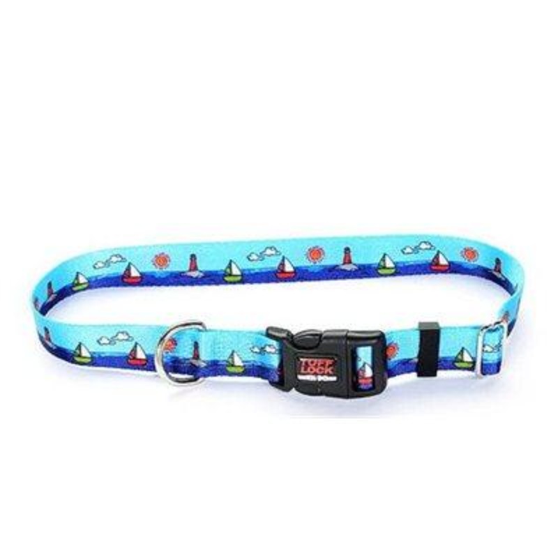 Reflex Collar 3/4"x17" Sailboats
