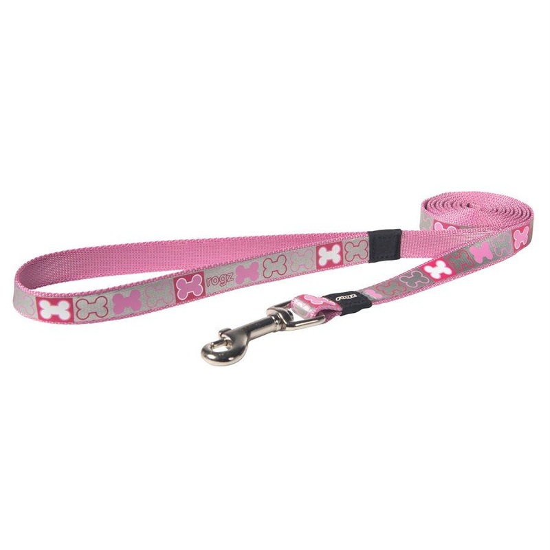 ROGZ Pupz Reflecto Fixed Lead Pink Extra Small