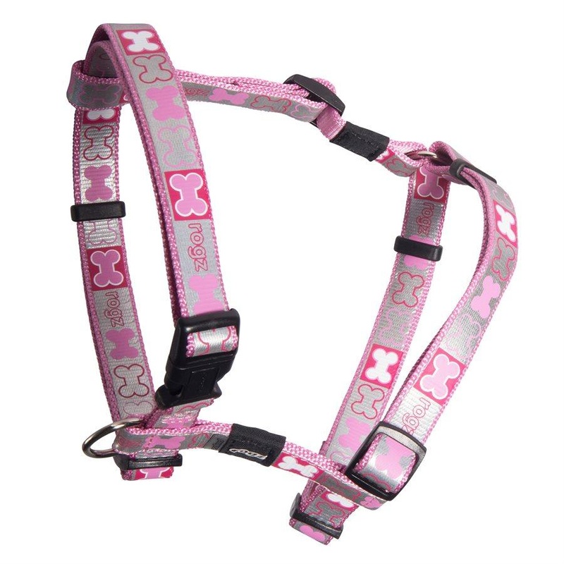 ROGZ Pupz Reflecto H-Harness Pink Small