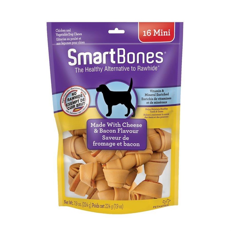 Spectrum SmartBones Bacon & Cheese Mini 16 Pack