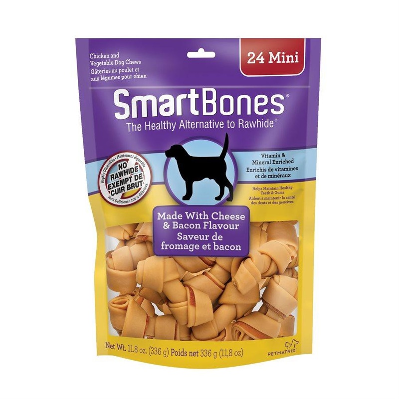 Spectrum SmartBones Bacon & Cheese Mini 24 Pack