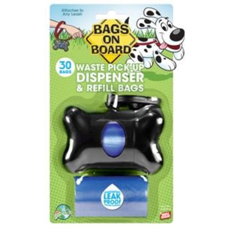 Bags on Board Bone Dispenser 30 Black Bags Dog