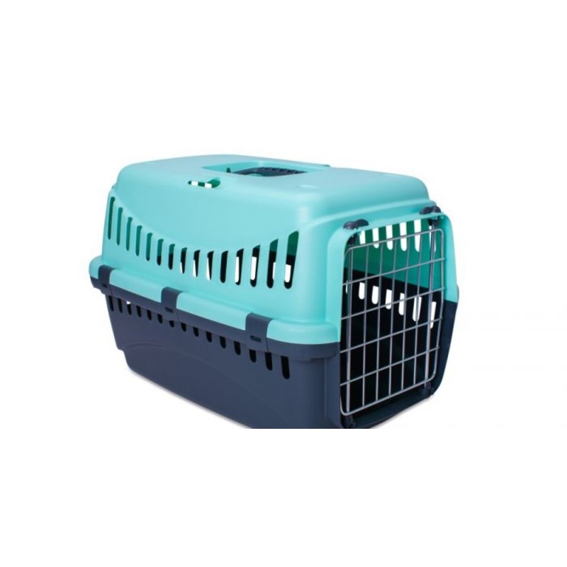 Bergamo Gipsy Large Metal Door Pet Carrier Light Blue Dog 1X1PC 58x38x38cm