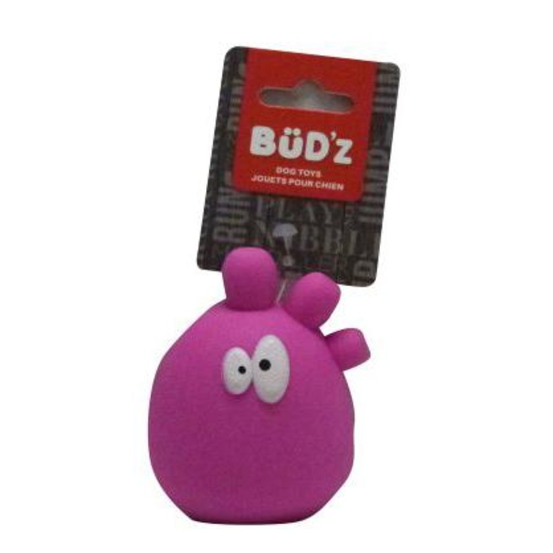 BUD'Z DOG TOY RUBBER MONSTER "HANDY" 3,5'' PINK.