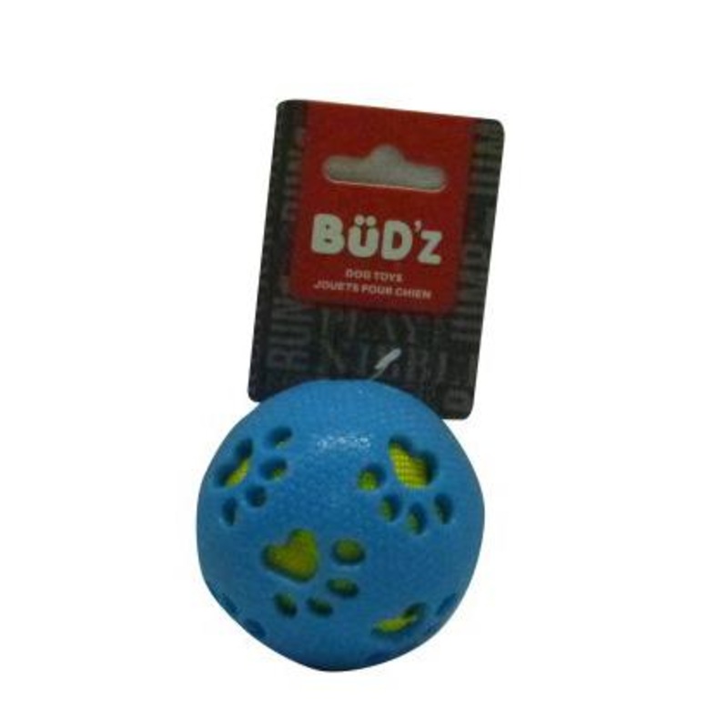 Bud'z Rubber Ball for dogs Medium - Blue 3.5 in