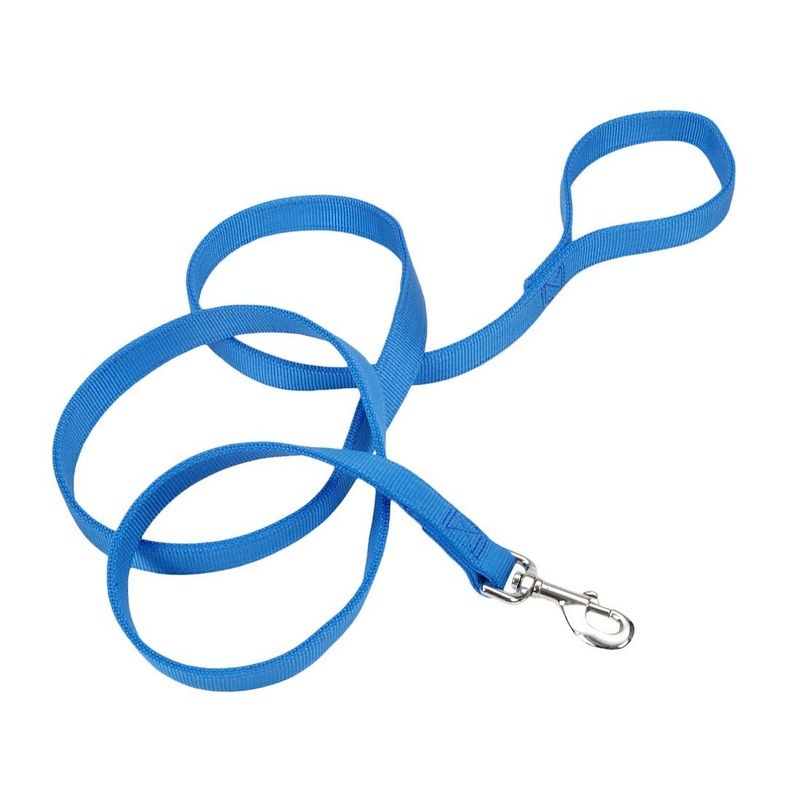 Coastal Double-Ply Dog Leash - 1in x 6ft Blue Lagoon