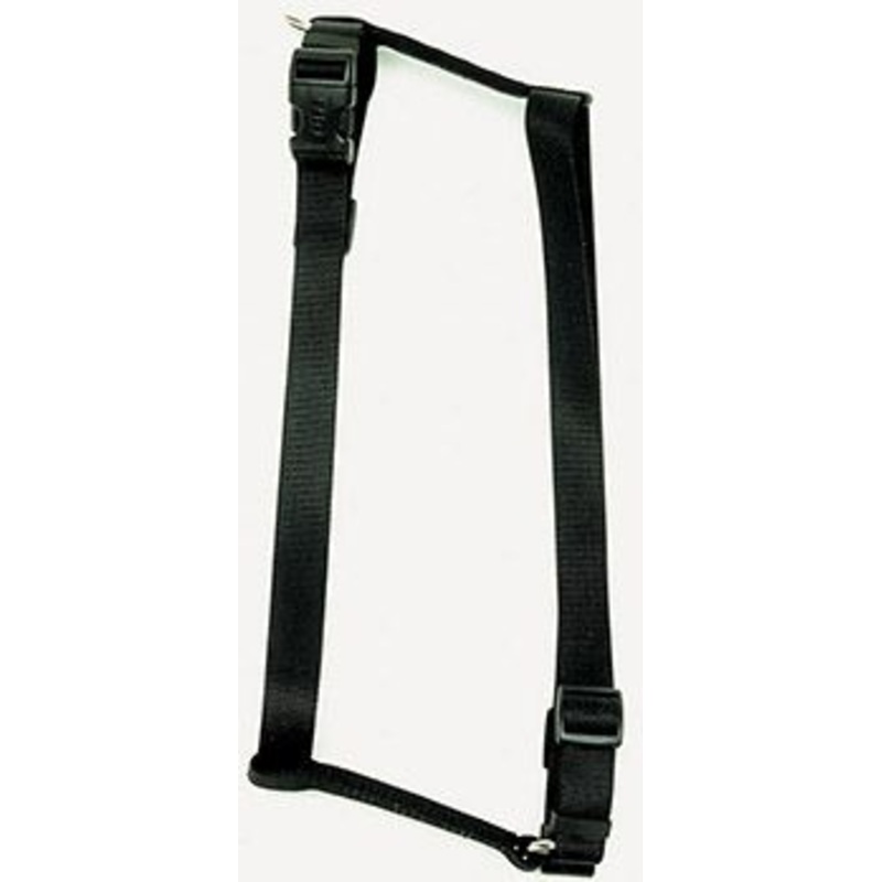 Coastal Standard Adjustable Nylon Harness Black Dog 1X1PC 3/4x18-30in