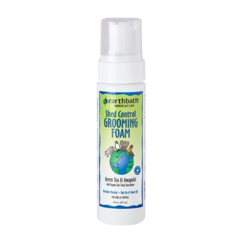 EARTHBATH Waterless Grooming Foam Green Tea Essence Pump Dog 1X8OZ