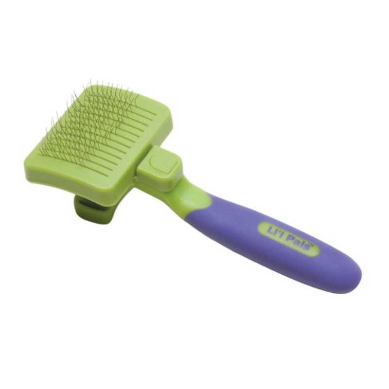 Li'l Pals Self Cleaning Slicker Brush Dog