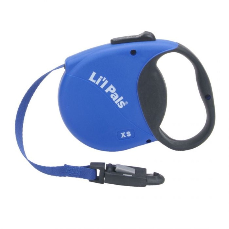 Lil Pals Retractable Leash with EZ Snap Blue 8.5