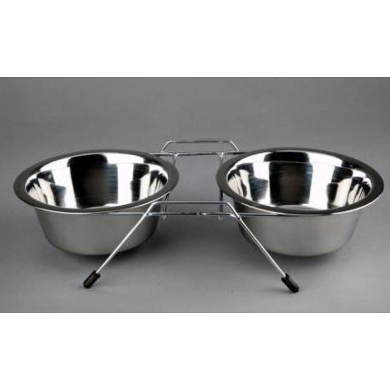 Advance Pet Products Stainless Steel Double Diners 2x1pt