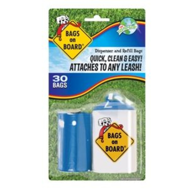Bags on Boards Original Dispenser w Dog Bags Refill
