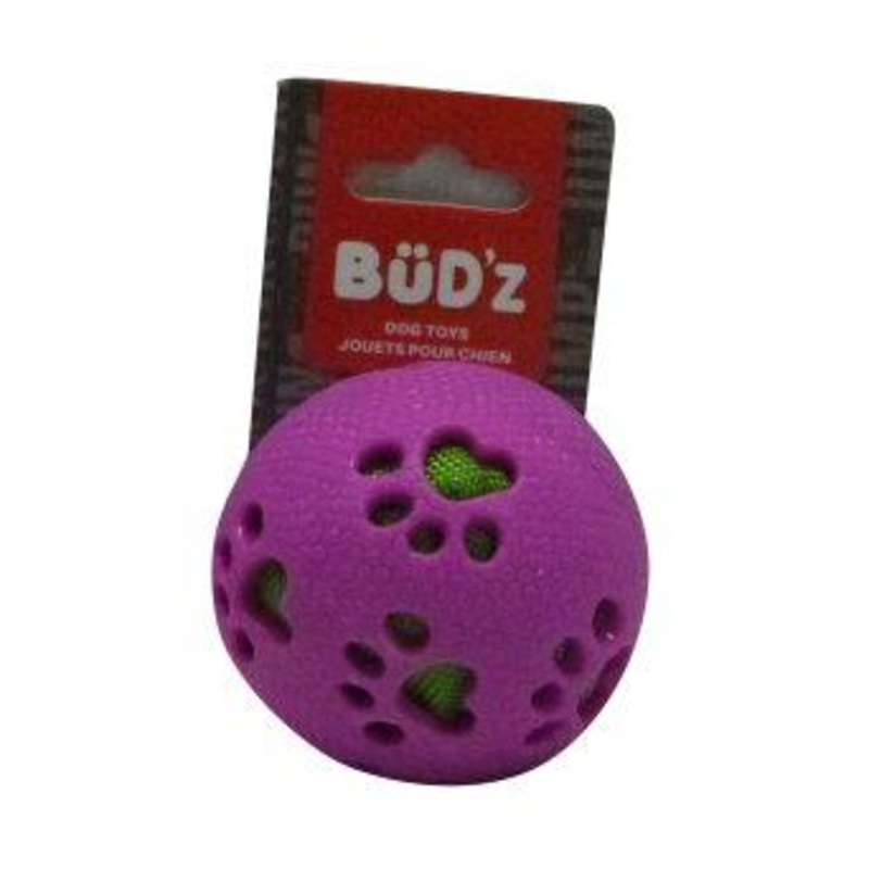 Bud'z Rubber Ball for dogs Small - Pink 2.5 in