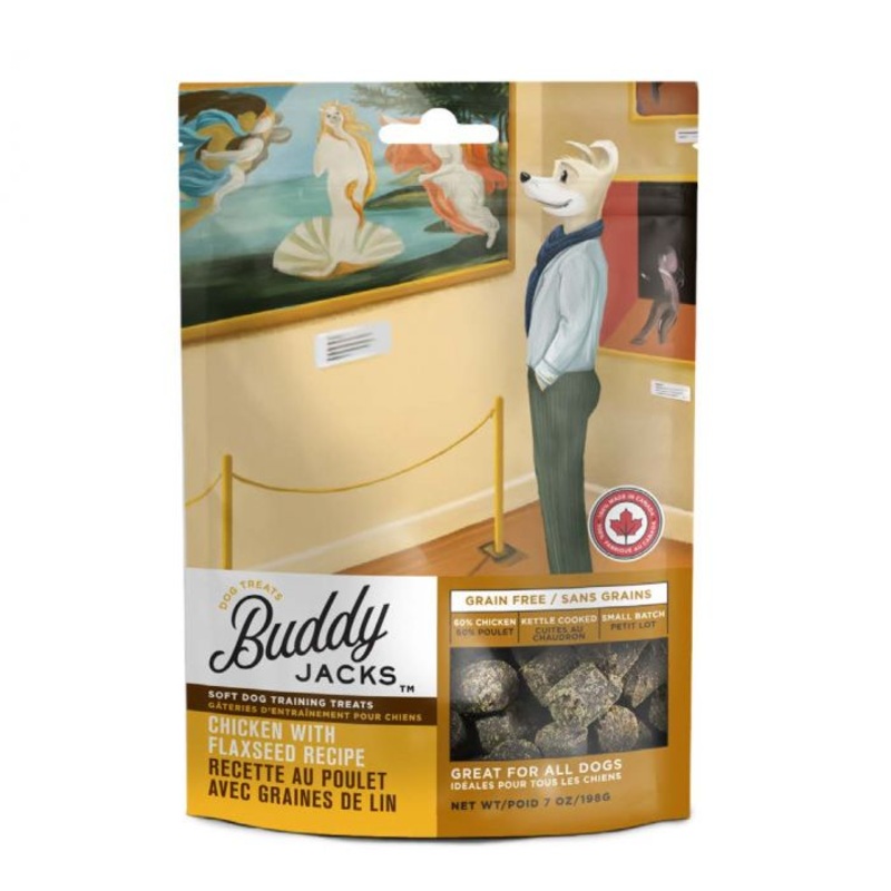 Buddy Jacks Chicken And Flax Seed Dog Beef Jerky