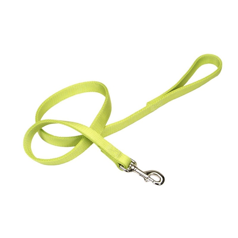 Coastal Double-Ply Dog Leash - 1in x 4ft Lime