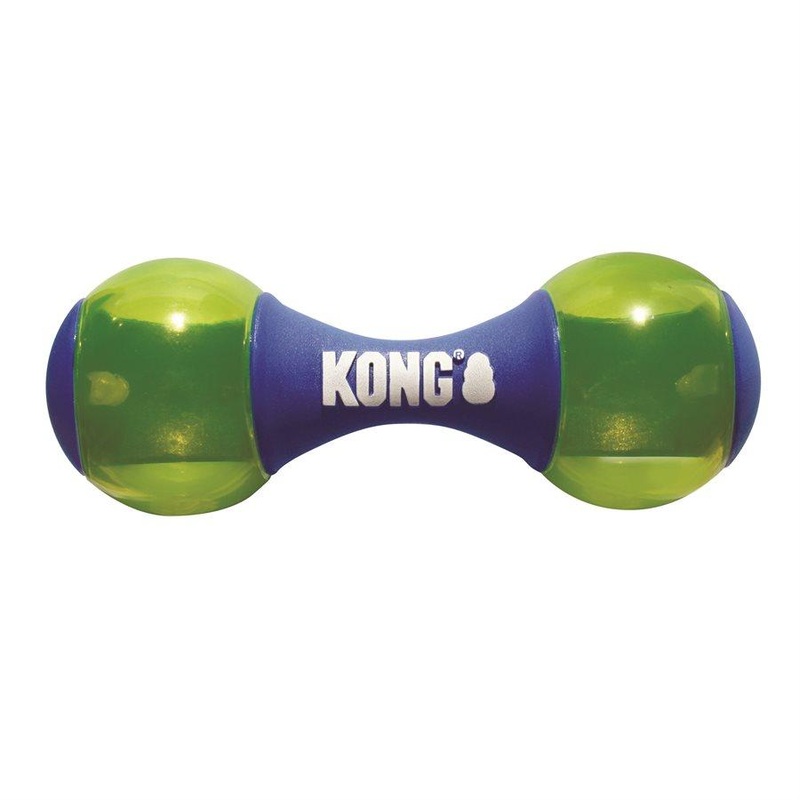 KONG Squeezz Action Dumbbell Blue Large