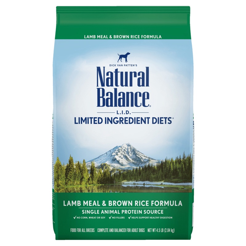Natural Balance Dog LID Lamb Meal & Brown Rice Formula 14LB