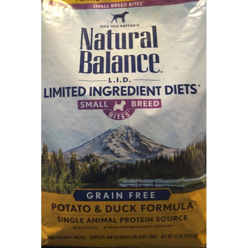Natural Balance Dog LID Potato & Duck Small Breed Bites Formula 12LB