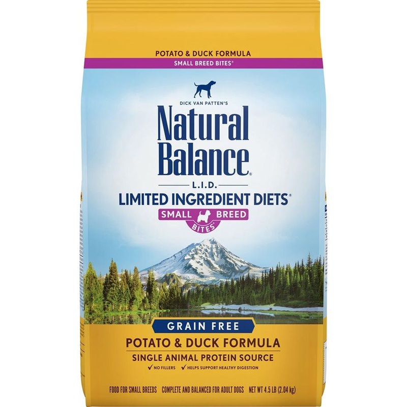 Natural Balance Dog LID Potato & Duck Small Breed Bites Formula 4.5LB