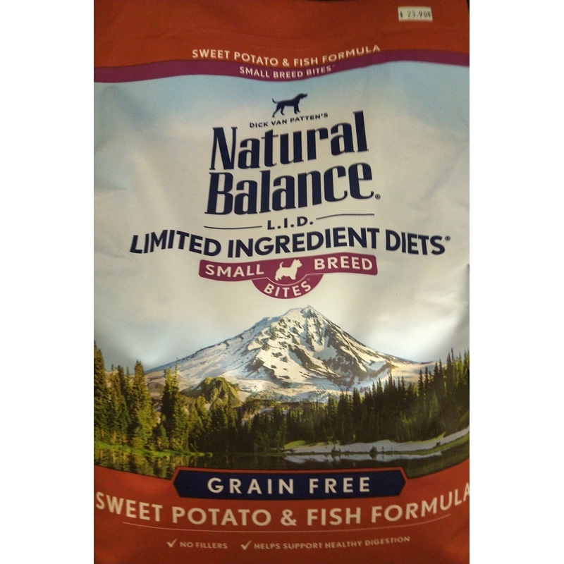Natural Balance Dog LID Sweet Potato & Fish Small Breed Bites Formula 4.5LB