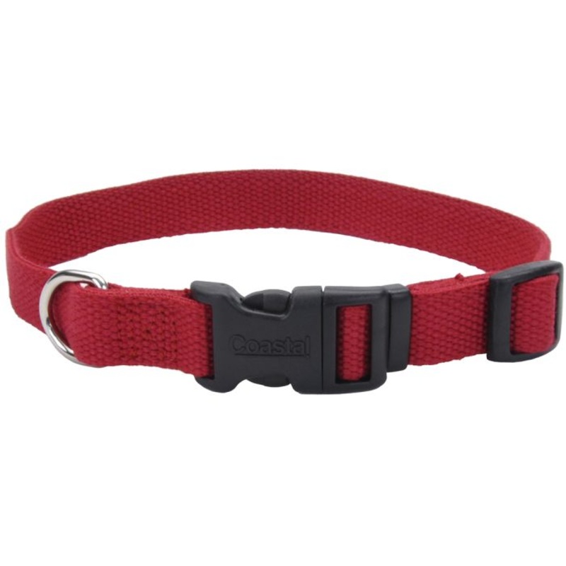 New Earth Soy Adjustable Dog Collar Cranberry