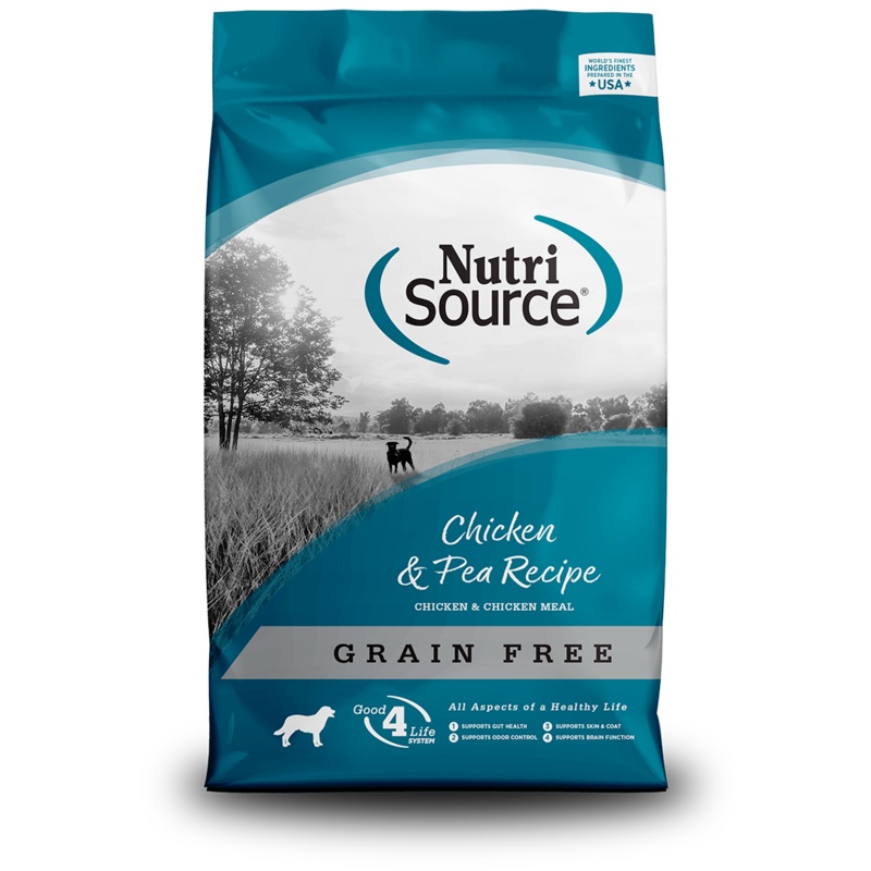 Nutrisource Grain Free Chicken & Pea Formula Dry Dog Food 15lb