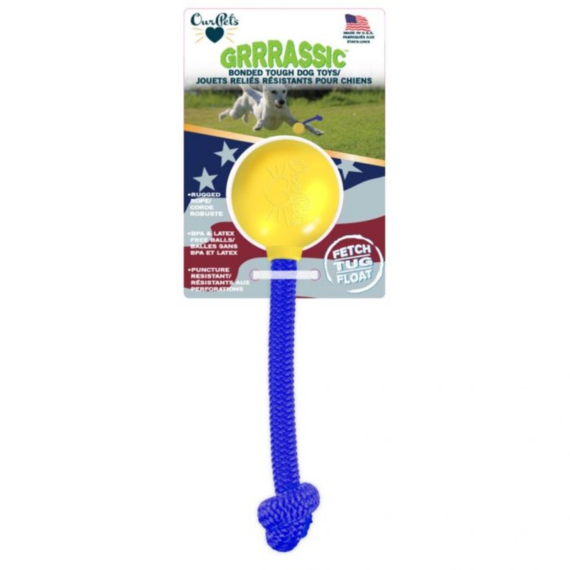 Our Pets Grrrassic Toss Toy Knotted Dog 1X1PC
