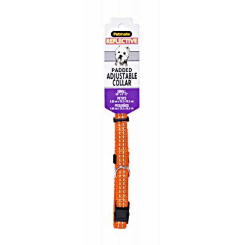 Petmate Collar Orange 3/8x8-12in (Sm)
