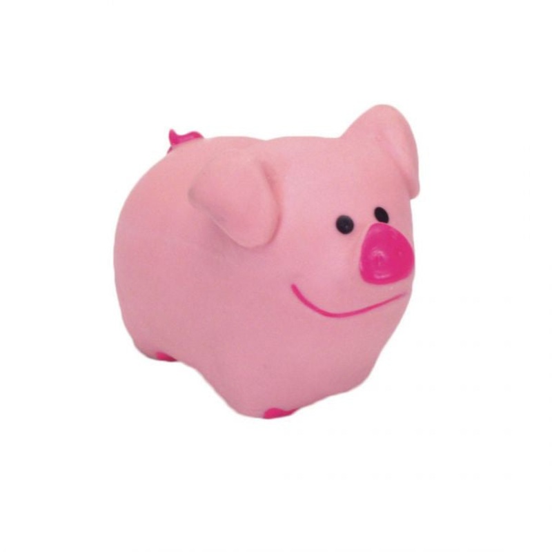 Rascals Pink Latex Pig Dog Toy