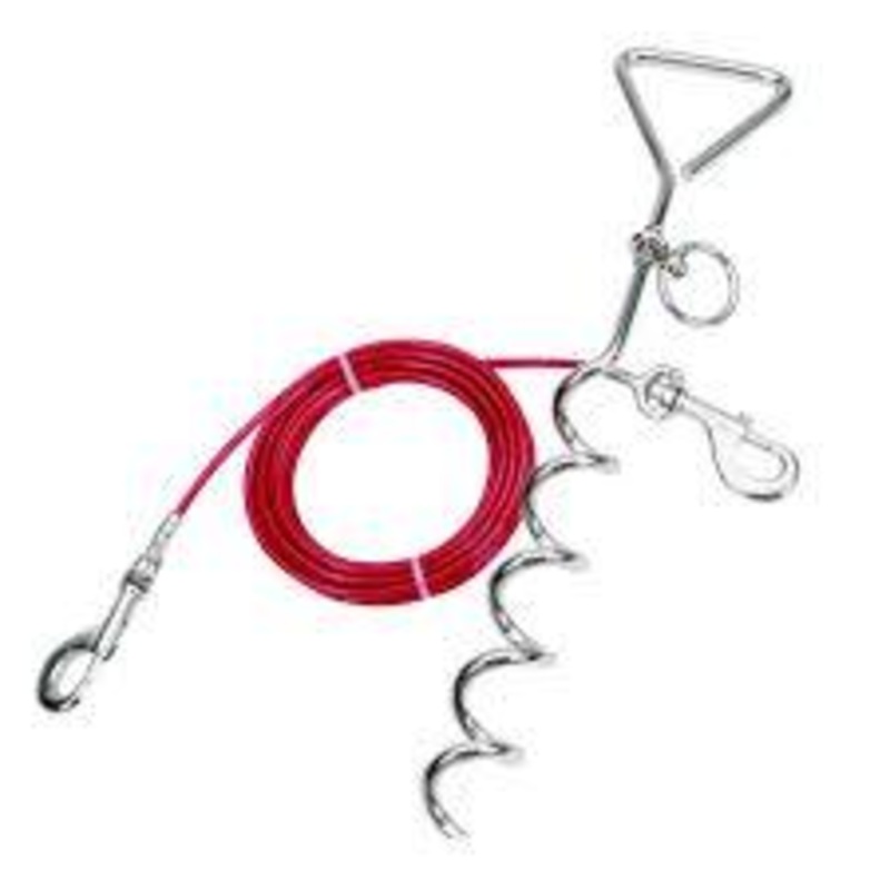 Spiral Stake & Tie Out Combo 15'