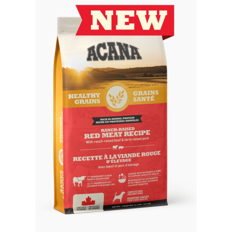 Acana Healthy Grains - Ranch Raised Red Meat Recipe Dry Dog Food