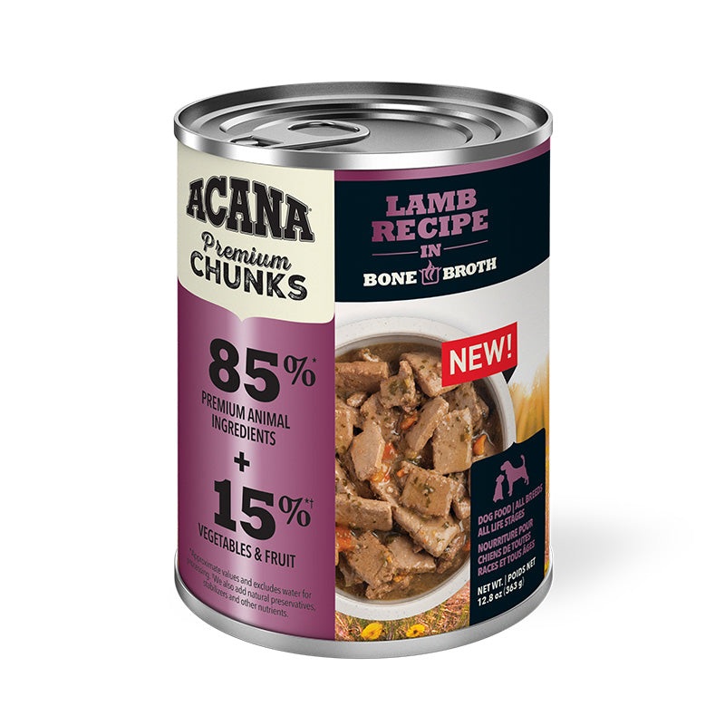 ACANA Premium Chunks - Lamb Recipe in Bone Broth 12.8oz
