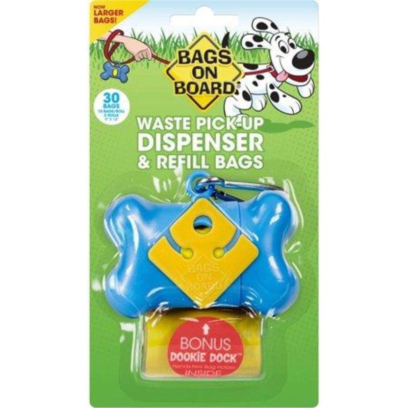 Bags on Board Waste Pick-Up Dispenser & Refill Bags (30)