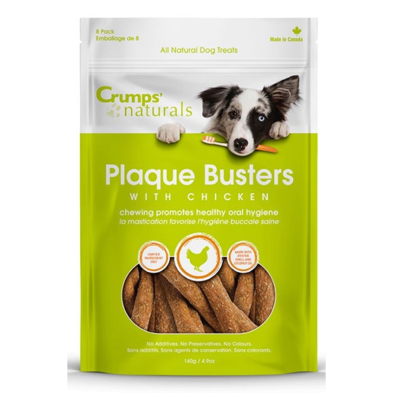Crumps Plaque Busters with Chicken Dog Treats 7in