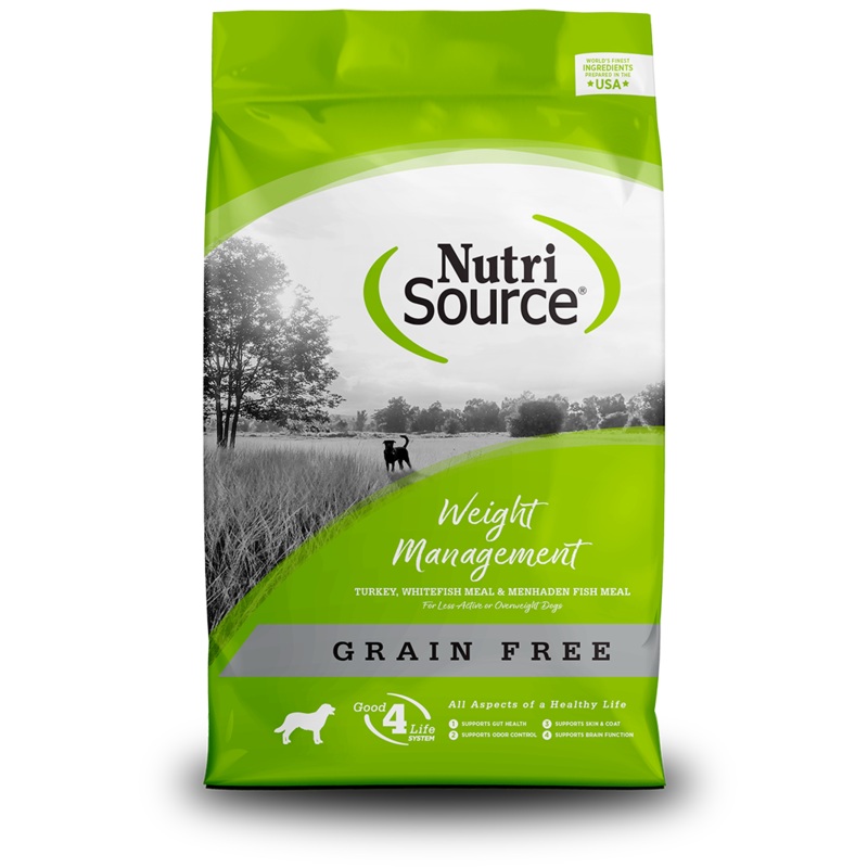 Nutri Source Grain Free Weight Management Dry Dog Food 15lb