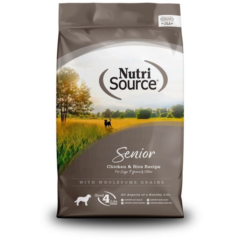 Nutri Source Senior Chicken and Rice Recipe 5lb Dog Food