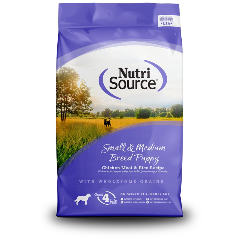 Nutri Source Small and Medium Breed Puppy Dry Dog Food 5lb