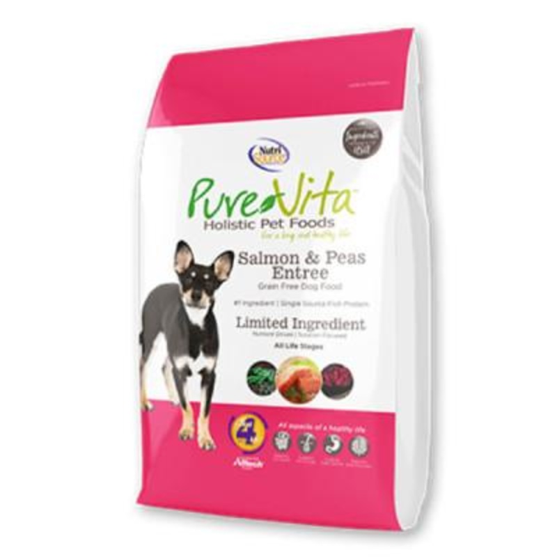 Pure Vita Holistic Dog Food LID GF Salmon & Pea 25lb