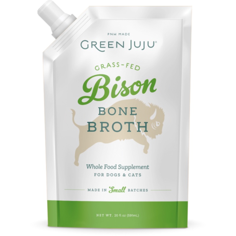 Green Juju Dog/Cat Bone Broth Bison 20oz