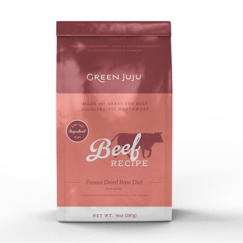 Green JuJu Dog Freeze Dried Raw Beef 14oz