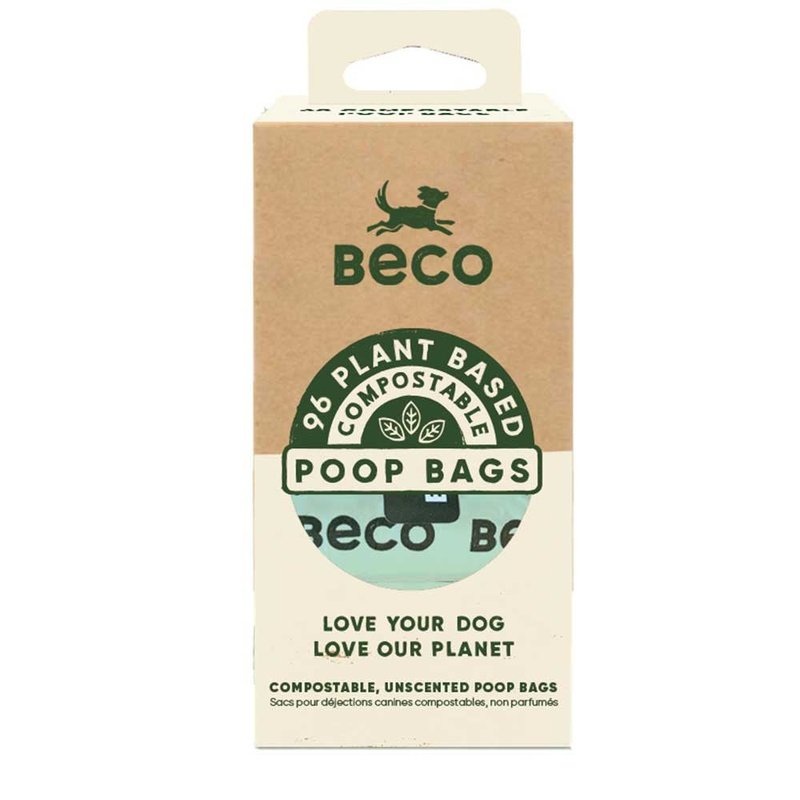 Beco Poop Bags Unscented & Compostable in various Qty