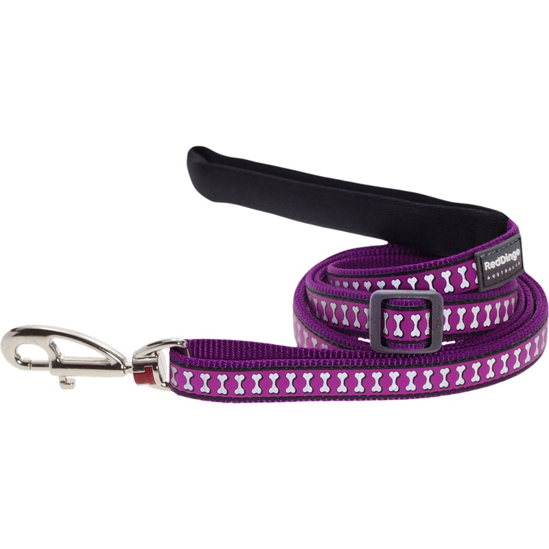 Reflective Leash Purple (" Wide - 4-6' Length)