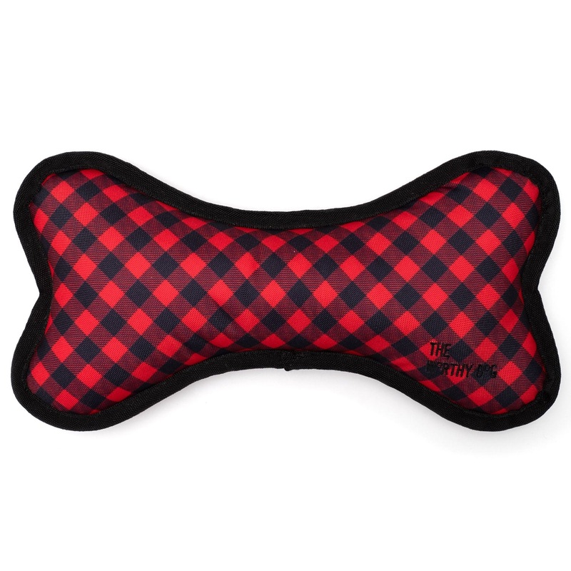 The Worthy Dog Plaid Buffalo Bone