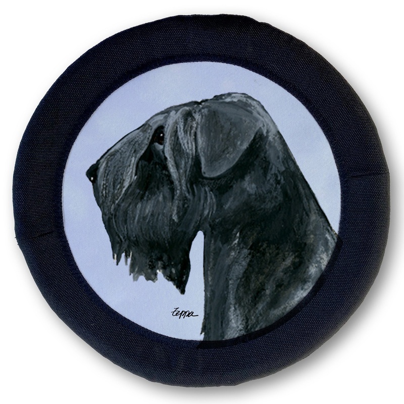 Black Russian Terrier FOTOFRISBY Flying Dog Disc Toy