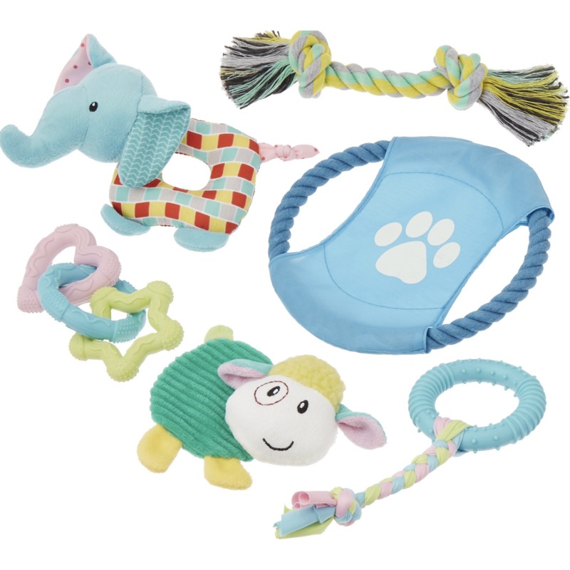 Frisco Puppy Dog Toy Bundle, 6-Pack