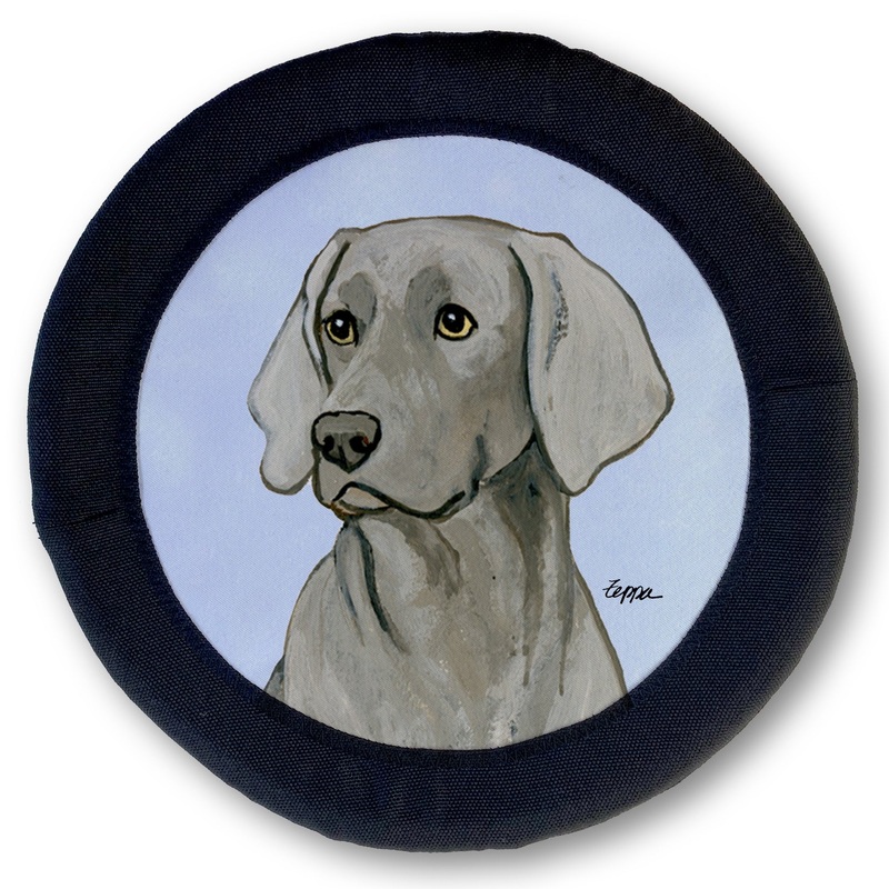 Weimaraner Sitting FOTOFRISBY Flying Dog Disc Toy