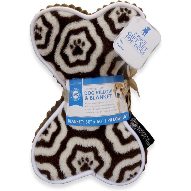 American Kennel Club AKC Paw Blanket & Dog Pillow